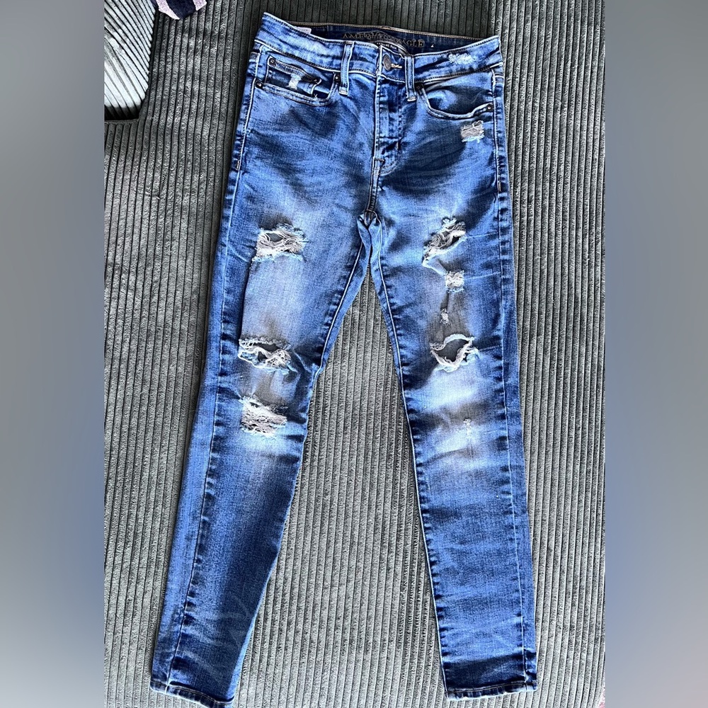 ✨Mens American Eagle Outfitters Blue Distressed Jeans